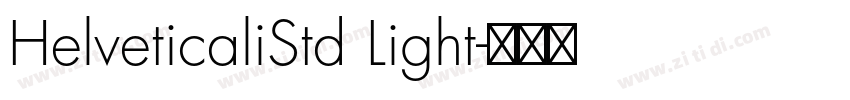 HelveticaliStd Light字体转换